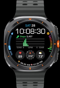 Samsung Galaxy Watch Ultra rugged titanium smartwatch for outdoor and fitness use