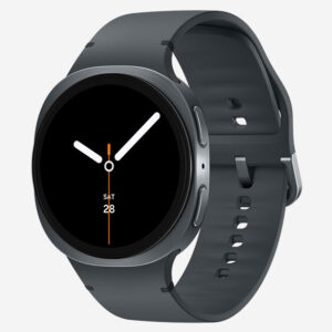 Samsung Galaxy Watch 8 sleek design with fitness tracking on screen